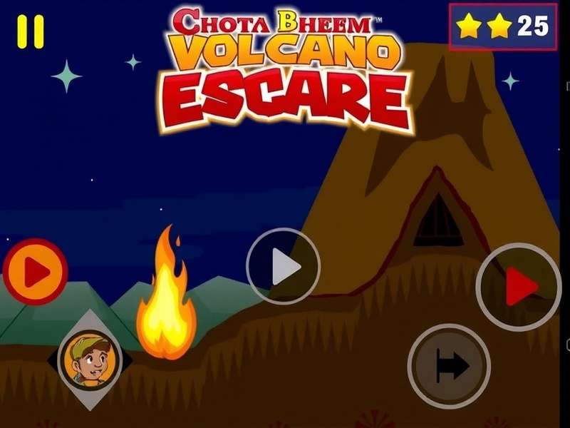 Chhota Bheem Volcano Escape Gameplay